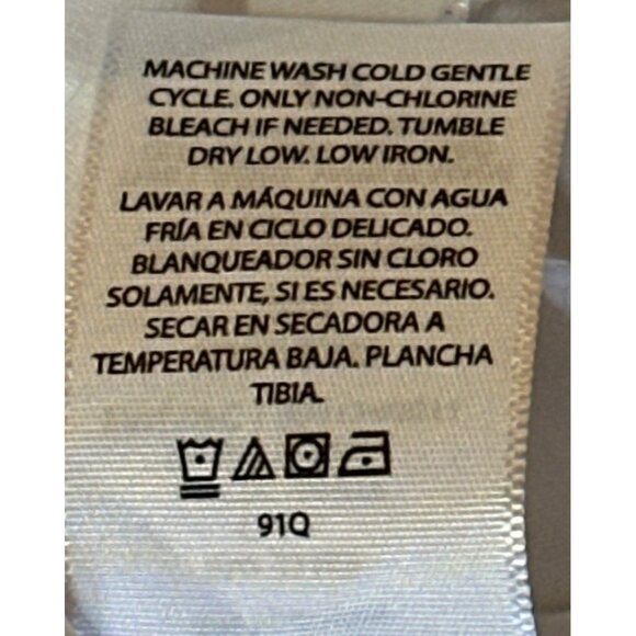 Women's Time & Tru Button-Down White Blouse Polyester Blend Size XXL(20) - Picture 13 of 15